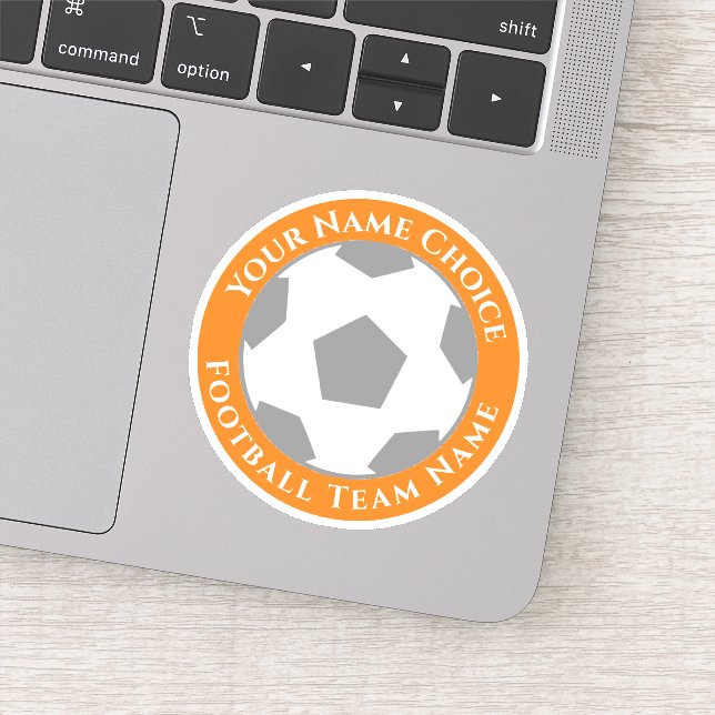 Adesivo Personalizado de Futebol com Nome da Equip (Detalhe)