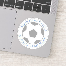 Adesivo Personalizado de Futebol com Nome da Equip