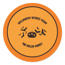 Adesivo Personalizado de Halloween para Família
