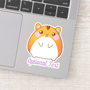 Adesivo Personalizado de Hamster Kawaii