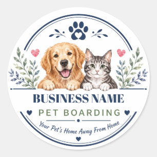 Adesivo Personalizado de Hospedagem de Animais de