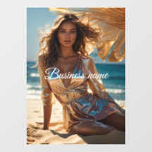 Adesivo personalizado de moda para janela