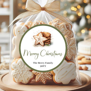 Adesivo Personalizado de Natal Atemporal Terroso