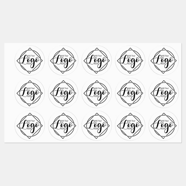 Adesivo Personalizado de Negócios com Logo Fofo |  (Folha)