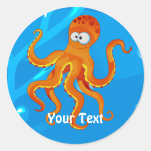 Adesivo Personalizado de Octopus de Octopus Aquát