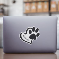 Adesivo personalizado de patas de cachorro e gato