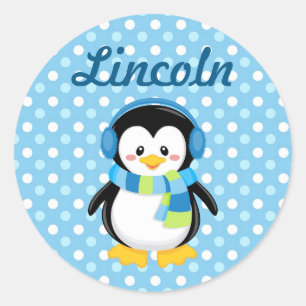 Adesivo Personalizado de Pinguim