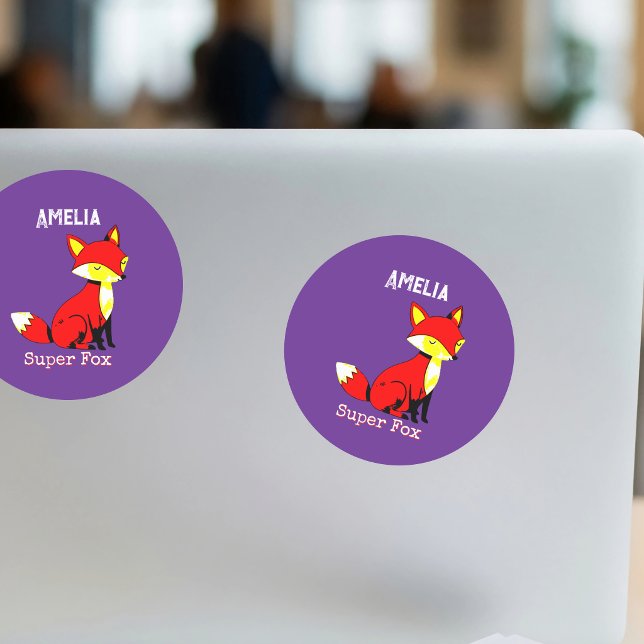 Adesivo Personalizado de Raposa Fofa (Criador carregado)