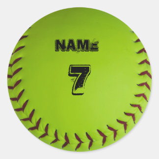Adesivo personalizado de softball