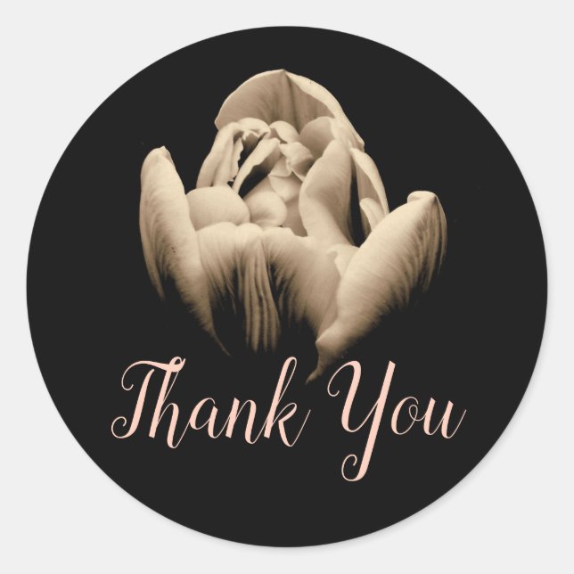 Adesivo Personalizado de Tulipa Vintage (Frente)