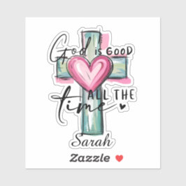 Adesivo Personalizado Deus é Bom o Tempo Todo
