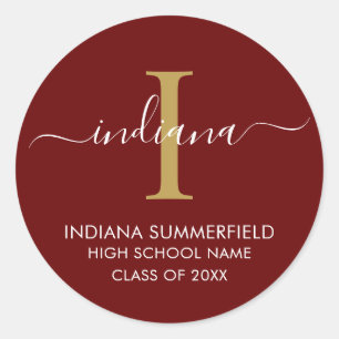 Adesivo Personalizado do Partido do Formando Moderno 2025