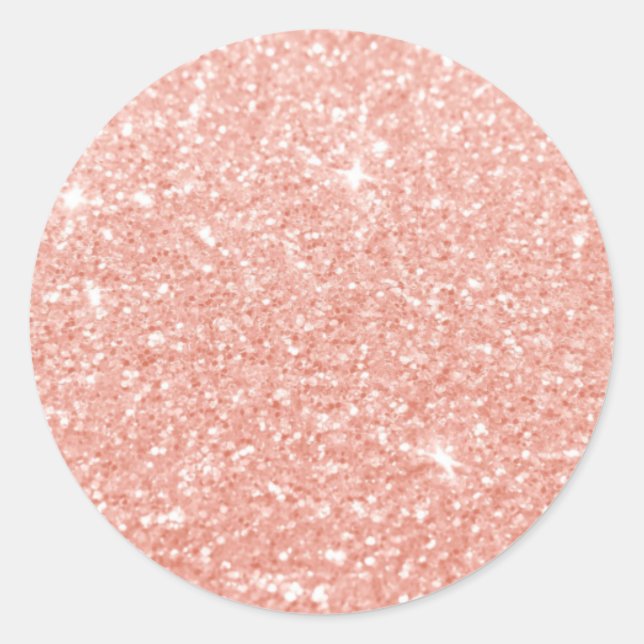 Adesivo Personalizado do Shimmer Glitter Rosa (Frente)