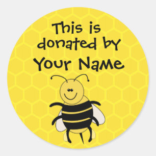 Adesivo Personalizado do Sticker Honeybee de Donação de Li