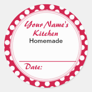 Adesivo Personalizado em volta do cozinhar do cozimento