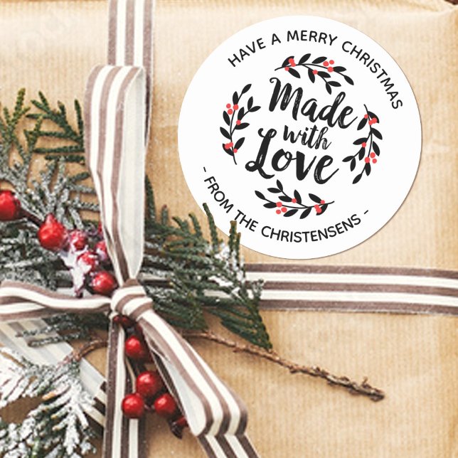 Adesivo Personalizado feito com o Natal do Amor (Criador carregado)