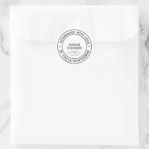 Adesivo Personalizado Feito em Casa Com Amor