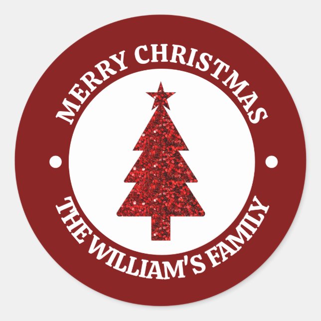 Adesivo Personalizado Feliz Natal (Frente)
