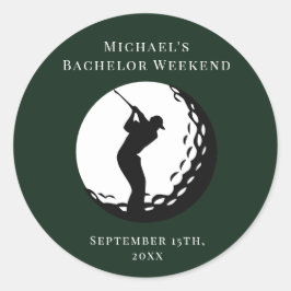 Adesivo Personalizado | Fim de semana de golfe Sol