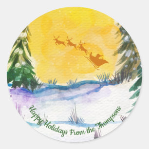 Adesivo Personalizado Fofa Santa Rena Natureza