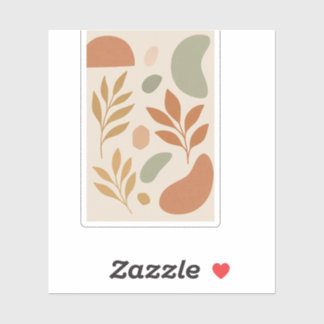 Adesivo Personalizado Folhas Pastel Boho | Botânic