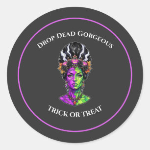 Adesivo Personalizado Noiva de Halloween Neon Moro