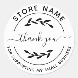 Adesivo Personalizado Obrigado por apoiar a minha pequena