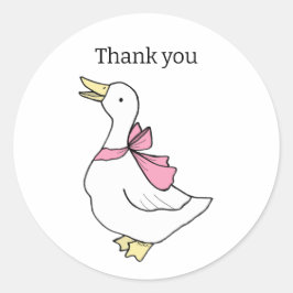 Adesivo Personalizado Obrigado Produto Gado de Pato Sorrid