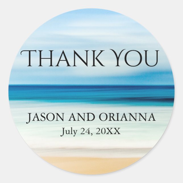 Adesivo Personalizado Obrigado Sticker para um Casamento d (Frente)