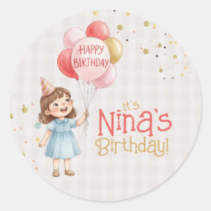 Adesivo Personalizado para Festa de Aniversário de