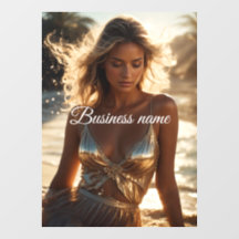 Adesivo personalizado para vitrine de moda