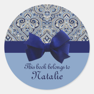 Adesivo Personalizado Paris Paisley Indigo 2