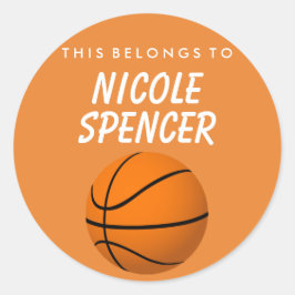 Adesivo Personalizado Pertence A Sticker - Basquete