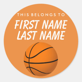 Adesivo Personalizado Pertence A Sticker - Basquete