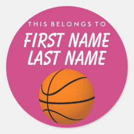 Adesivo Personalizado Pertence A Sticker - Basquete