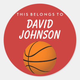 Adesivo Personalizado Pertence A Sticker - Basquete