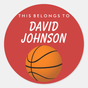 Adesivo Personalizado Pertence A Sticker - Basquete