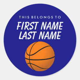 Adesivo Personalizado Pertence A Sticker - Basquete