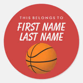 Adesivo Personalizado Pertence A Sticker - Basquete