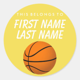 Adesivo Personalizado Pertence A Sticker - Basquete