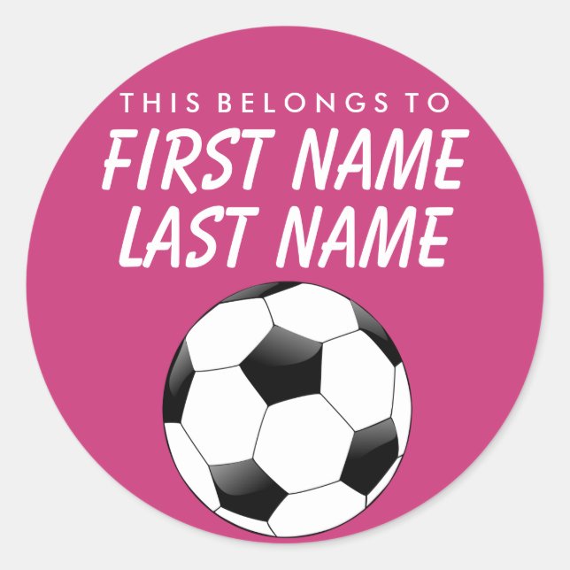 Adesivo Personalizado Pertence A Sticker - Futebol (Frente)