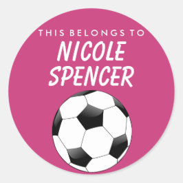 Adesivo Personalizado Pertence A Sticker - Futebol