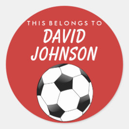 Adesivo Personalizado Pertence A Sticker - Futebol