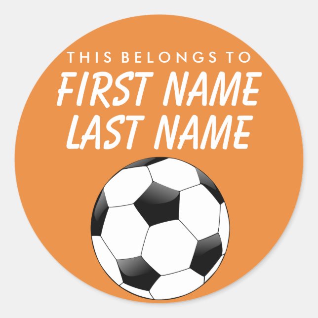 Adesivo Personalizado Pertence A Sticker - Futebol (Frente)