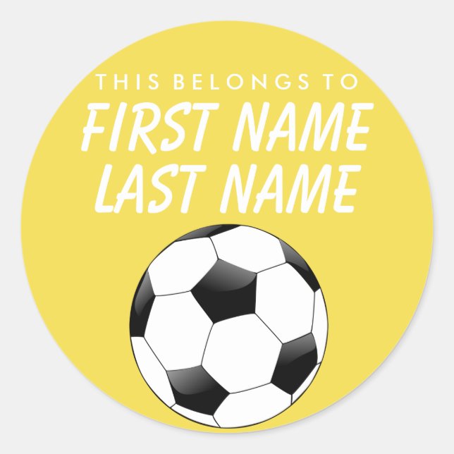 Adesivo Personalizado Pertence A Sticker - Futebol (Frente)