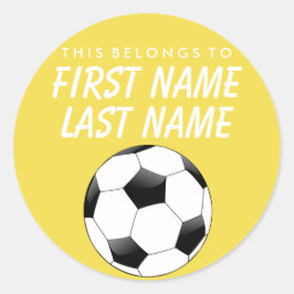 Adesivo Personalizado Pertence A Sticker - Futebol