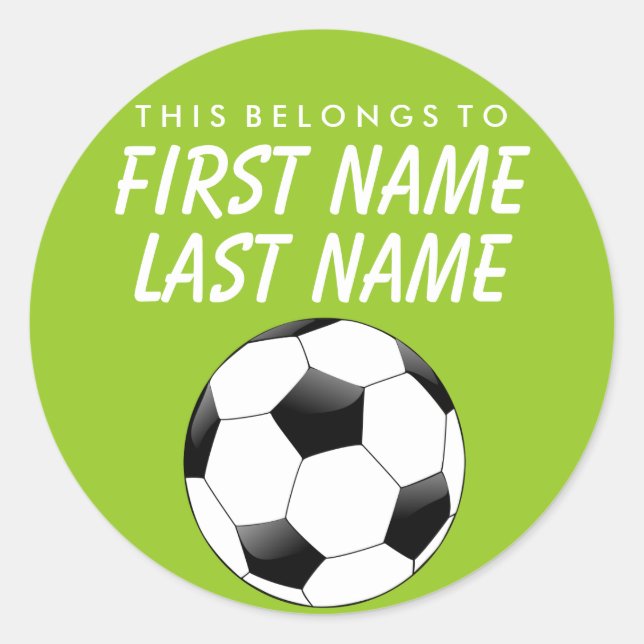 Adesivo Personalizado Pertence A Sticker - Futebol (Frente)