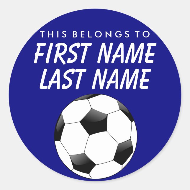 Adesivo Personalizado Pertence A Sticker - Futebol (Frente)