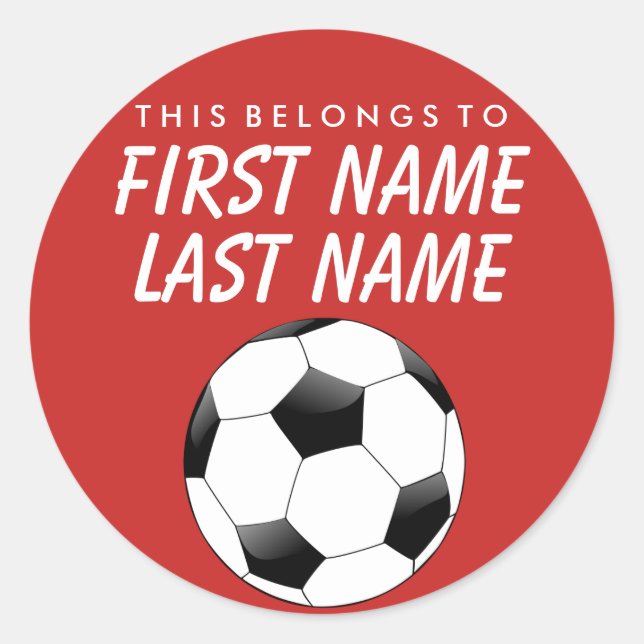 Adesivo Personalizado Pertence A Sticker - Futebol (Frente)