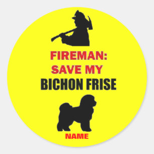 Adesivo Personalizado Salve Meu Bichon Frise